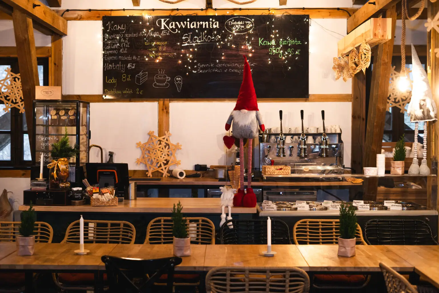 Wnętrze Restauracji Diabelski Młyn Koronowo